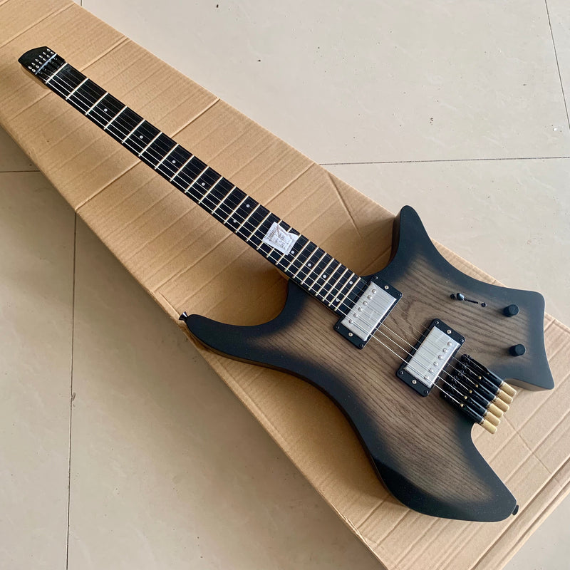 PANGO Music Headless Ash Wood Body Electric Guitar (YMZ-195)