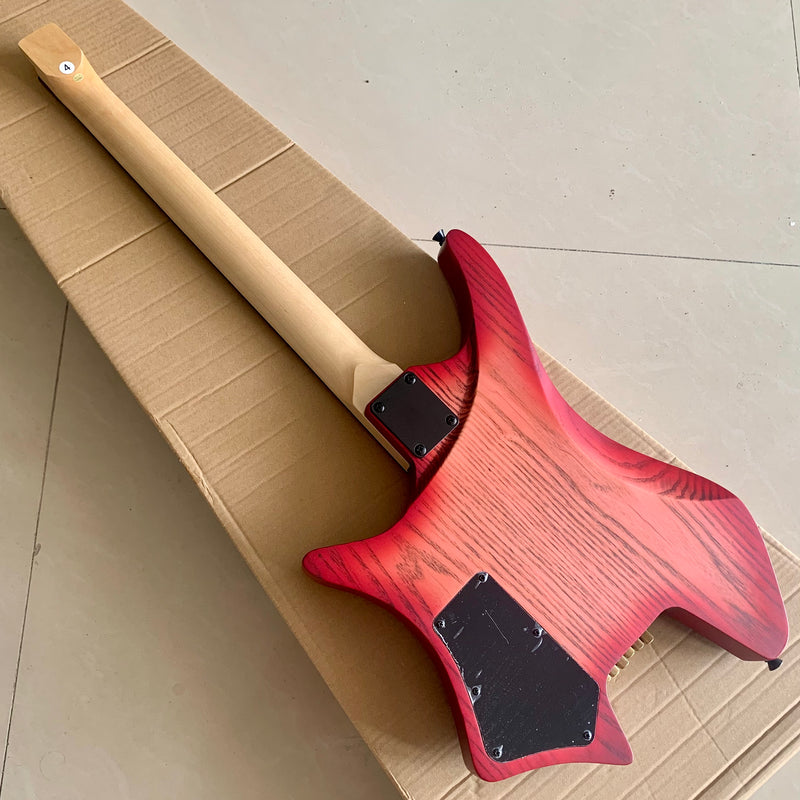 PANGO Music Headless Ash Wood Body Electric Guitar (YMZ-195)