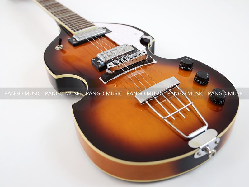 Hofner Style Semi Hollow Body Electric Guitar (PHF-117)