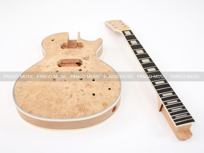 LP Custom DIY Electric Guitar Kit with Burl Maple Top (CST-970F)
