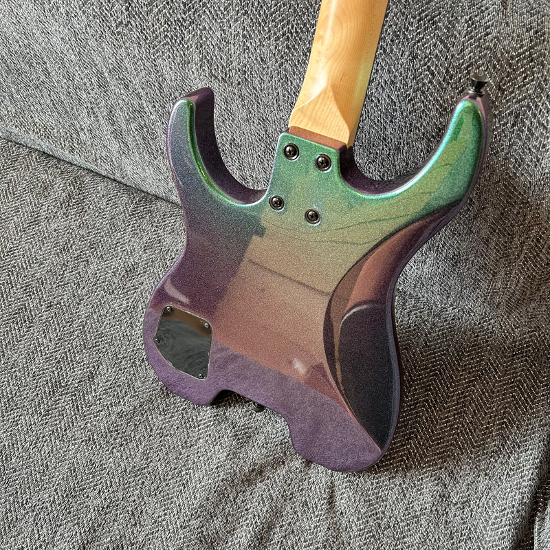 PANGO Music Metallic Sparkling Finish Headless Electric Guitar (PMG-005)