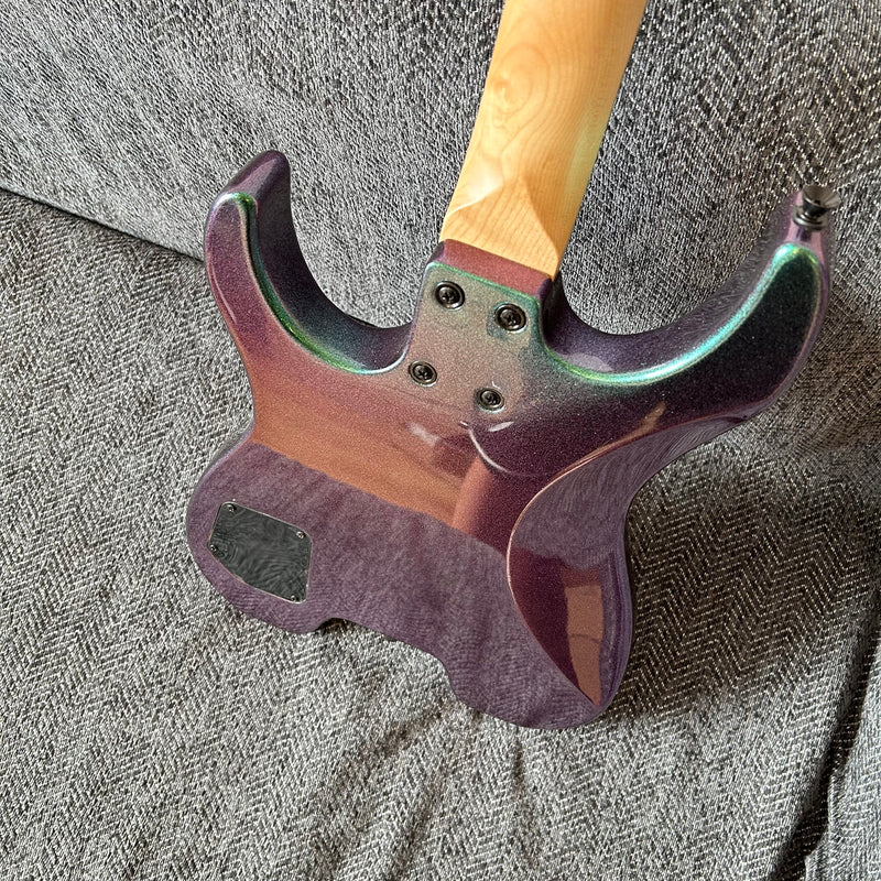 PANGO Music Metallic Sparkling Finish Headless Electric Guitar (PMG-005)