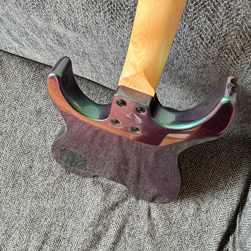 PANGO Music Metallic Sparkling Finish Headless Electric Guitar (PMG-005)