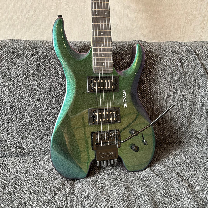 PANGO Music Metallic Sparkling Finish Headless Electric Guitar (PMG-005)