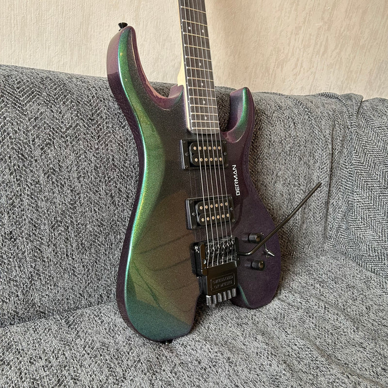 PANGO Music Metallic Sparkling Finish Headless Electric Guitar (PMG-005)