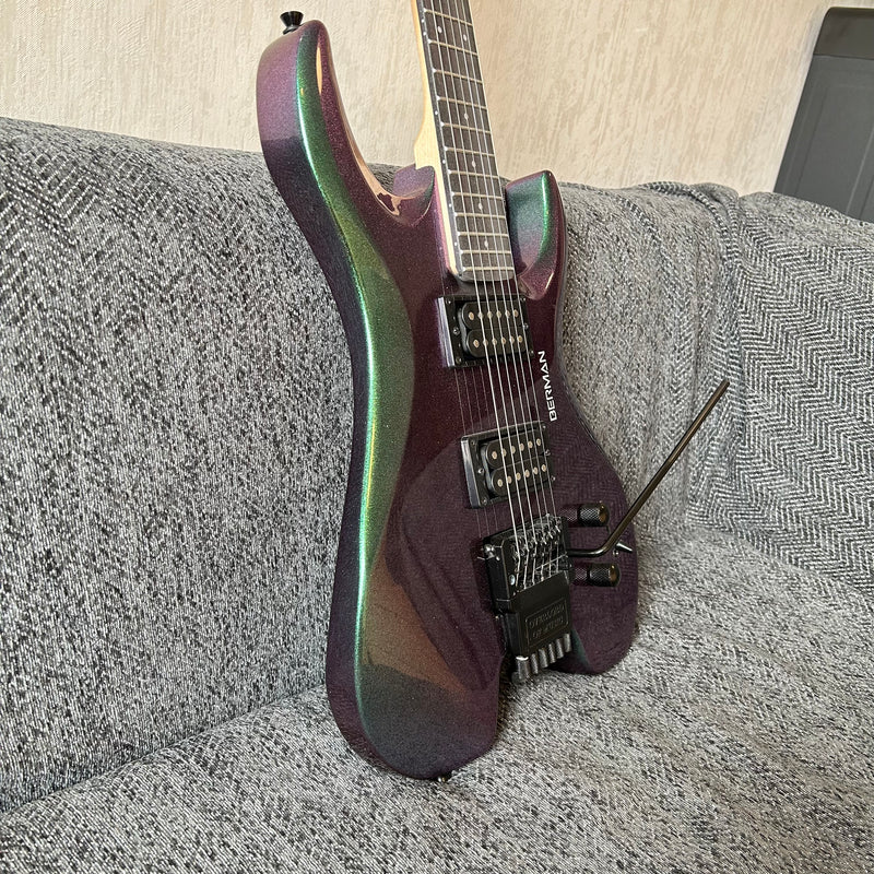 PANGO Music Metallic Sparkling Finish Headless Electric Guitar (PMG-005)