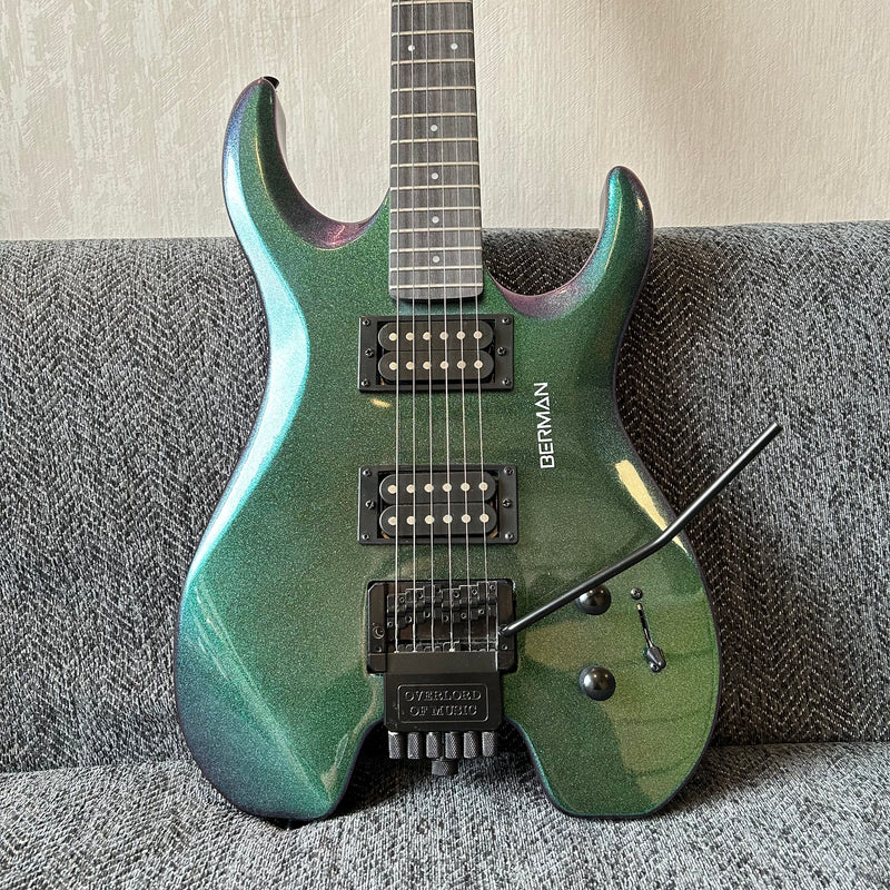 PANGO Music Metallic Sparkling Finish Headless Electric Guitar (PMG-005)