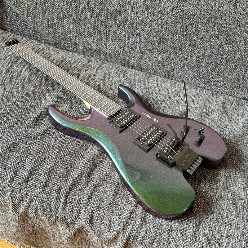 PANGO Music Metallic Sparkling Finish Headless Electric Guitar (PMG-005)