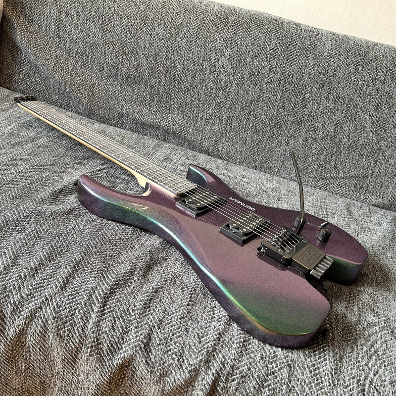 PANGO Music Metallic Sparkling Finish Headless Electric Guitar (PMG-005)