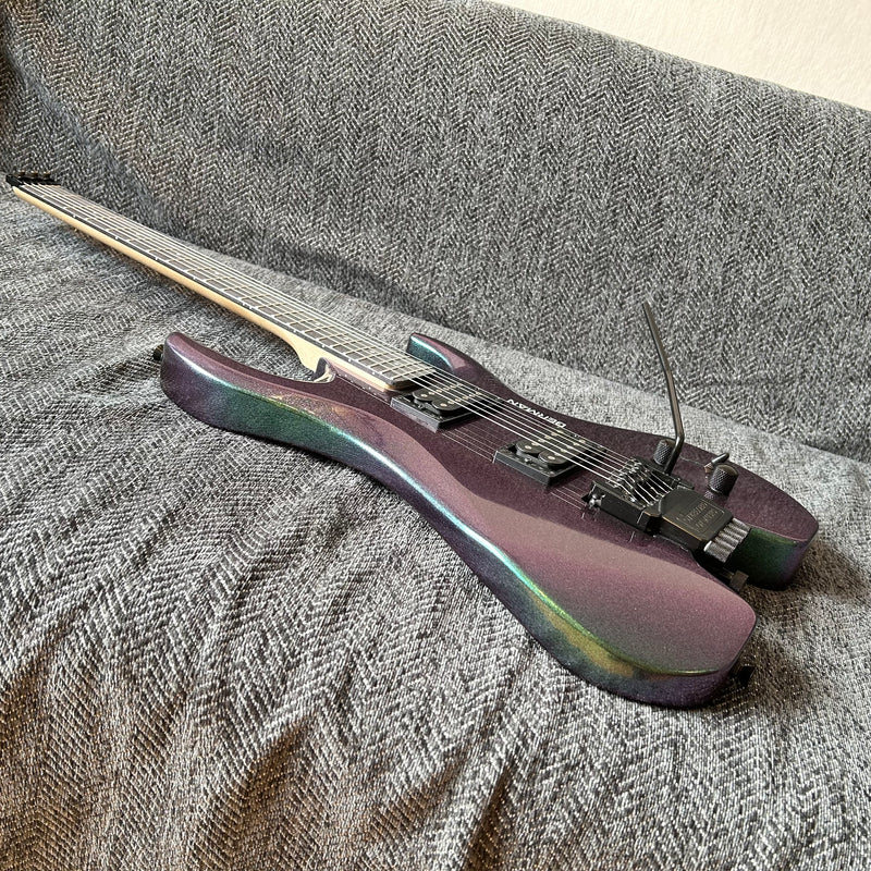 PANGO Music Metallic Sparkling Finish Headless Electric Guitar (PMG-005)