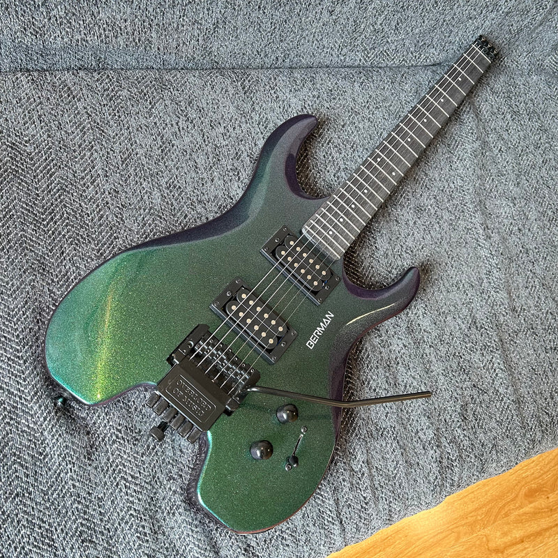 PANGO Music Metallic Sparkling Finish Headless Electric Guitar (PMG-005)