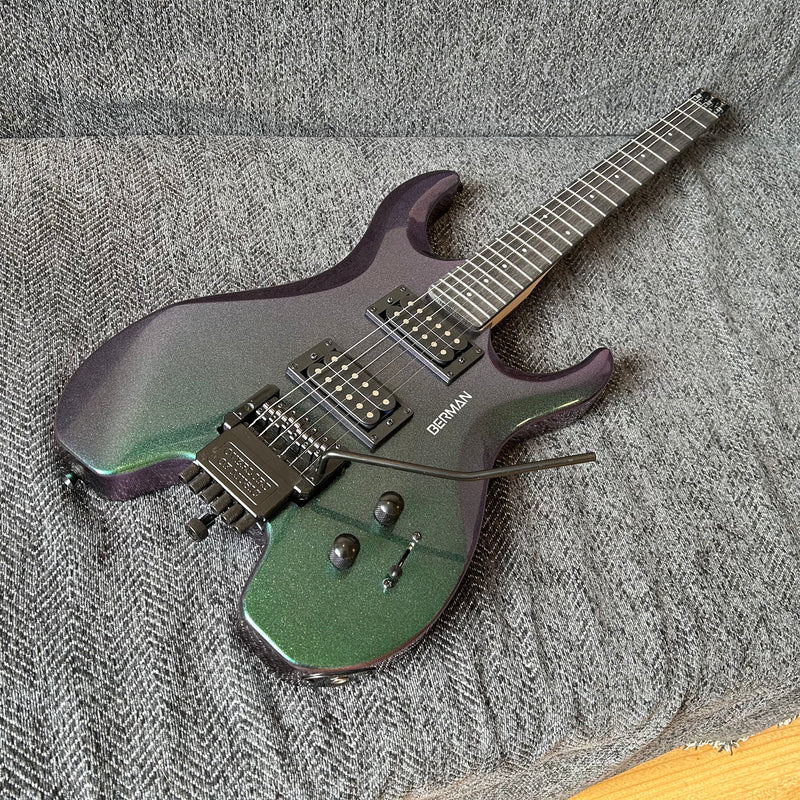 PANGO Music Metallic Sparkling Finish Headless Electric Guitar (PMG-005)