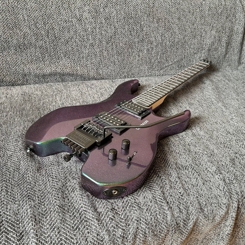 PANGO Music Metallic Sparkling Finish Headless Electric Guitar (PMG-005)