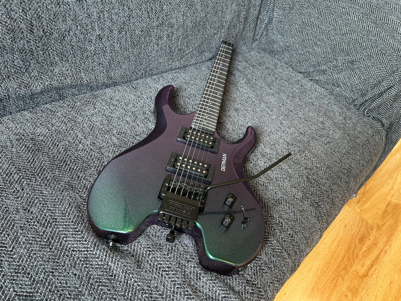 PANGO Music Metallic Sparkling Finish Headless Electric Guitar (PMG-005)