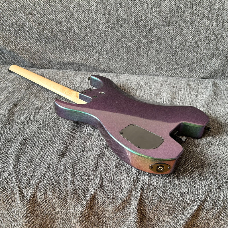 PANGO Music Metallic Sparkling Finish Headless Electric Guitar (PMG-005)