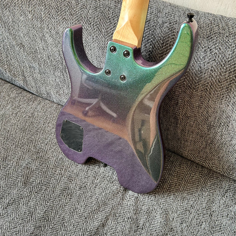 PANGO Music Metallic Sparkling Finish Headless Electric Guitar (PMG-005)