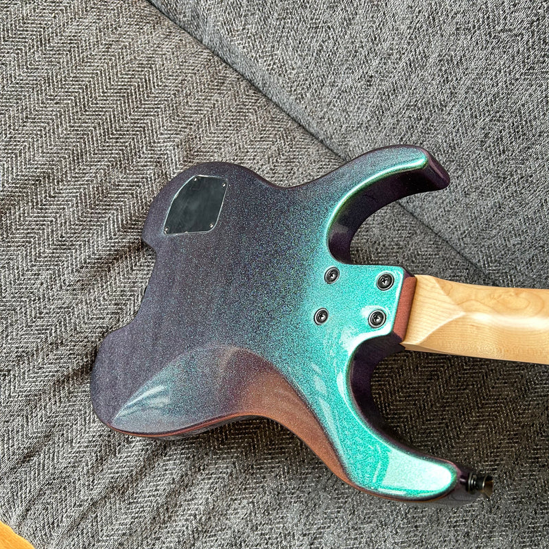 PANGO Music Metallic Sparkling Finish Headless Electric Guitar (PMG-005)