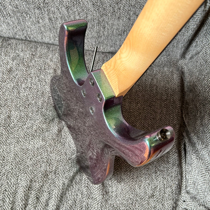 PANGO Music Metallic Sparkling Finish Headless Electric Guitar (PMG-005)