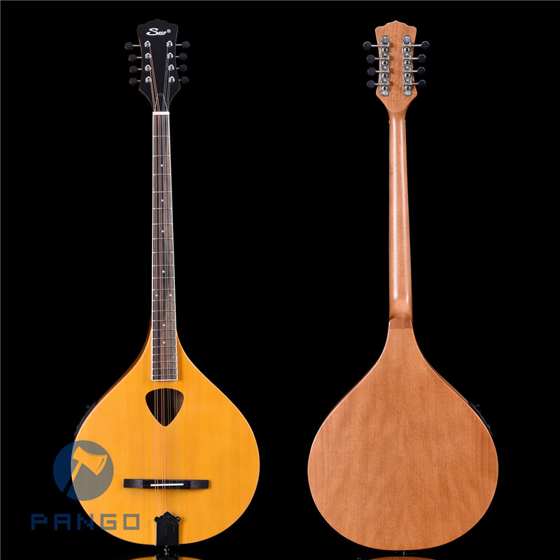 Solid Red Pine Top | 670mm Scale Length | Built-in EQ Acoustic-Electric Bouzouki (PBZ-587)