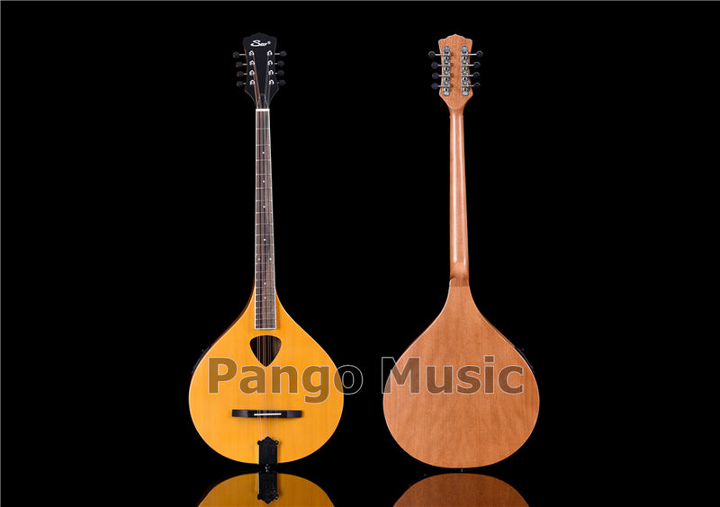 Solid Red Pine Top | 670mm Scale Length | Built-in EQ Acoustic-Electric Bouzouki (PBZ-587)
