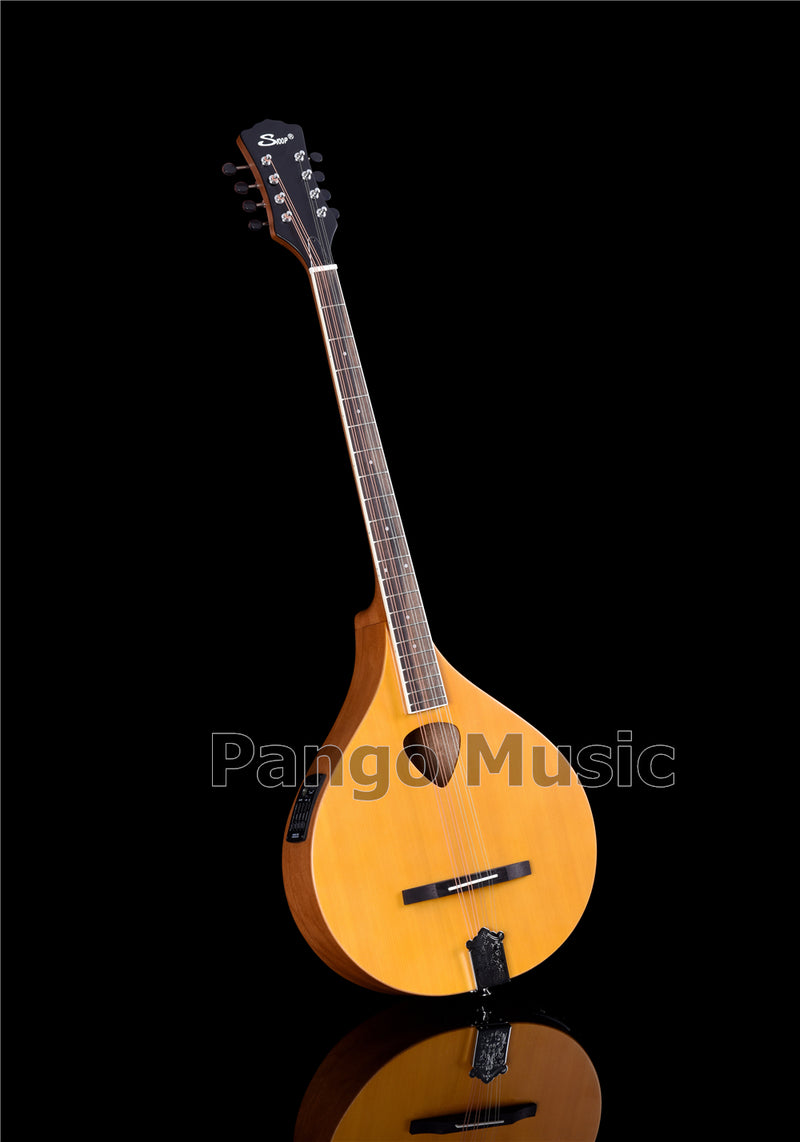 Solid Red Pine Top | 670mm Scale Length | Built-in EQ Acoustic-Electric Bouzouki (PBZ-587)