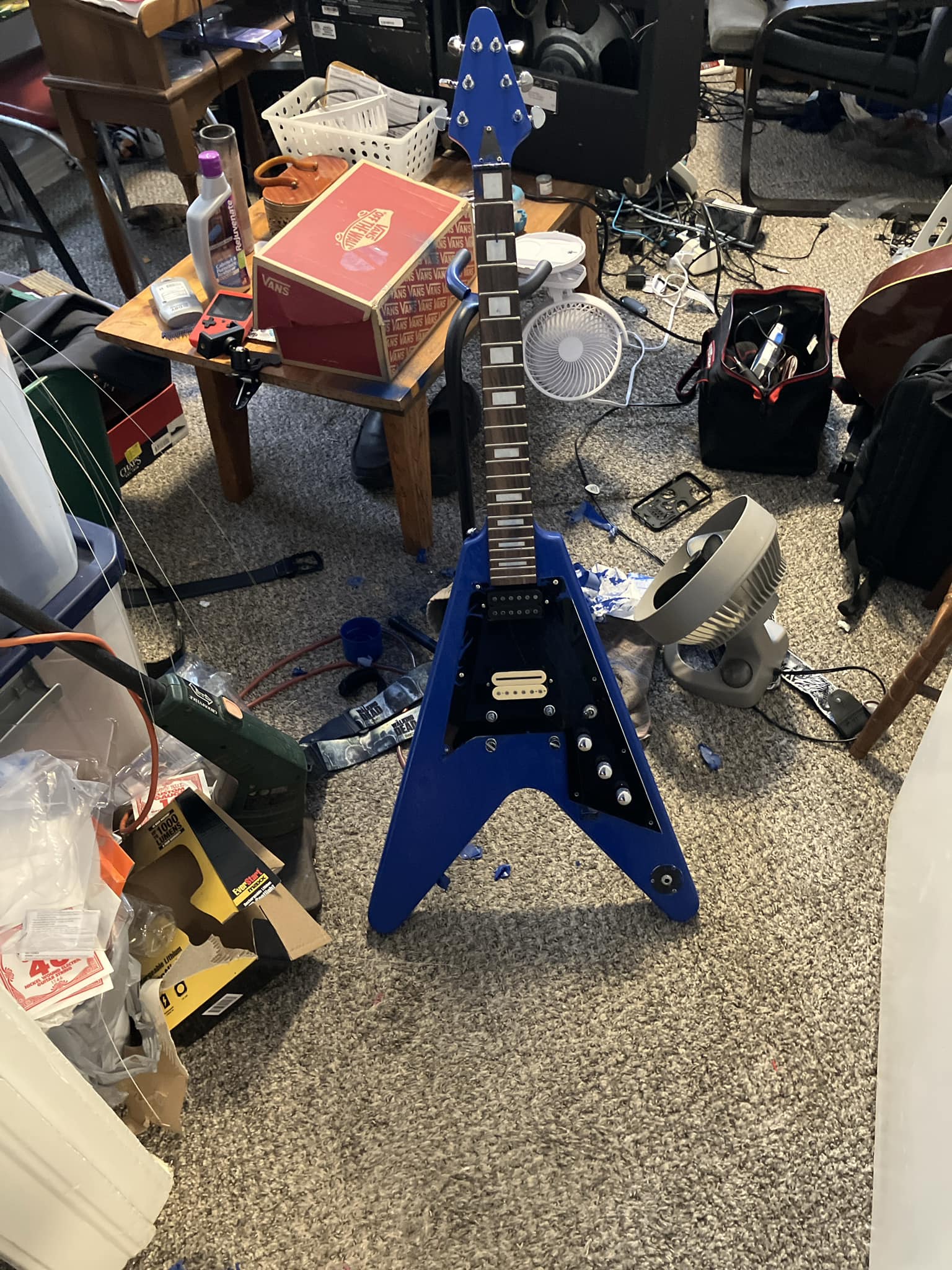 Pre-Sale Flying V Style DIY Electric Guitar Kit (PFV-074) — Guitar