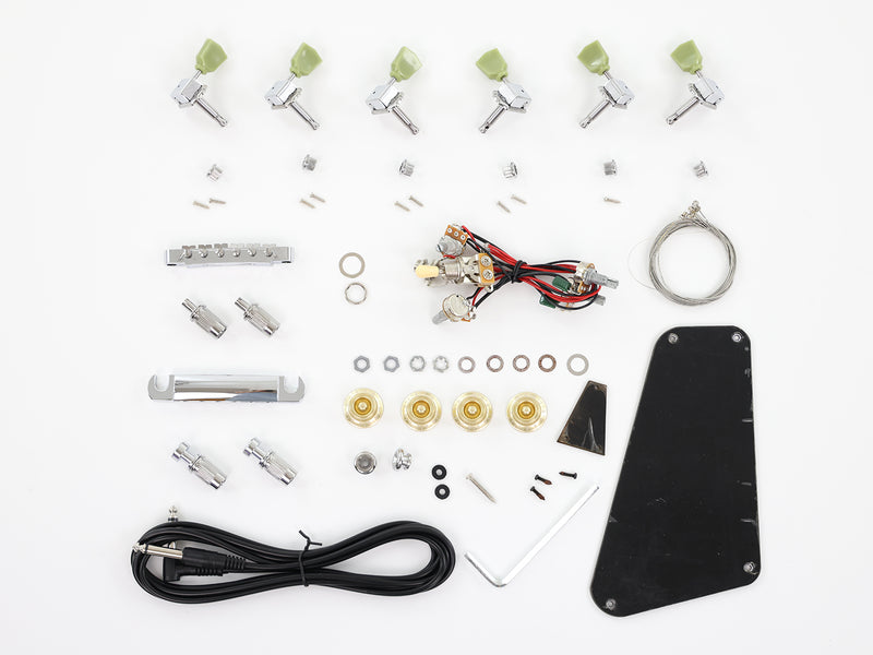 The Hardware of PFV-905 Electric Guitar Kit (PFV-905H, No Pickups)