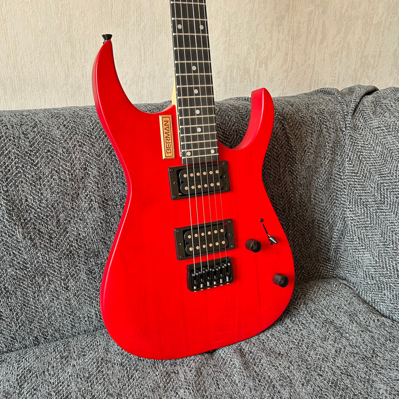 PANGO Music Red Matt Finish Electric Guitar (PMG-004)