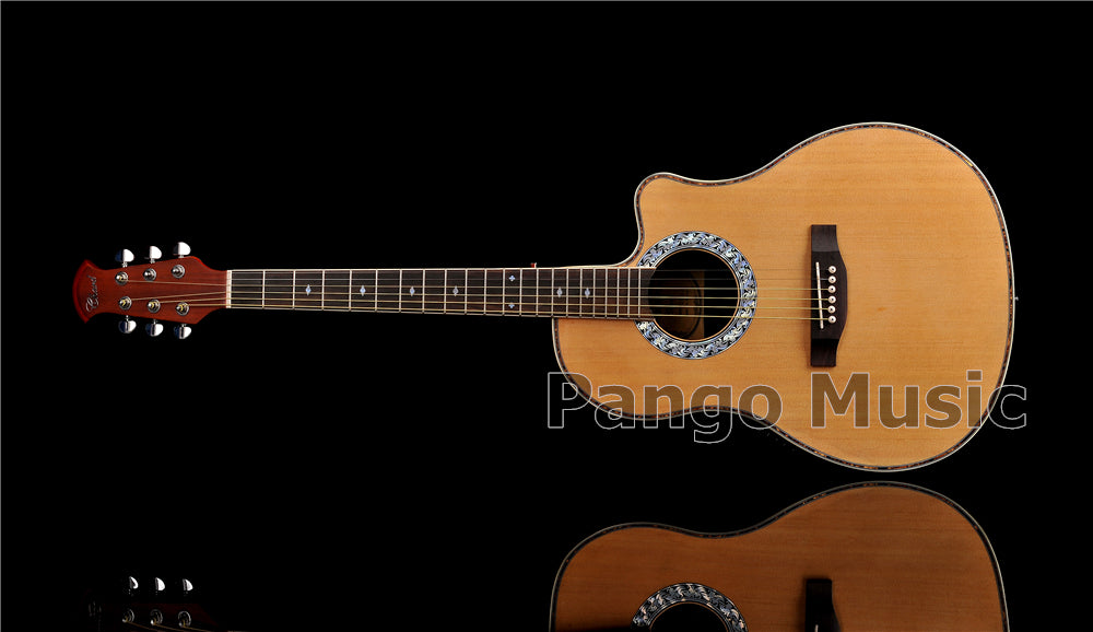 41 Inch Round Back Acoustic Guitar with 4 Sections EQ (PNT-125)
