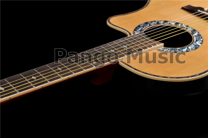 41 Inch Round Back Acoustic Guitar with 4 Sections EQ (PNT-125)