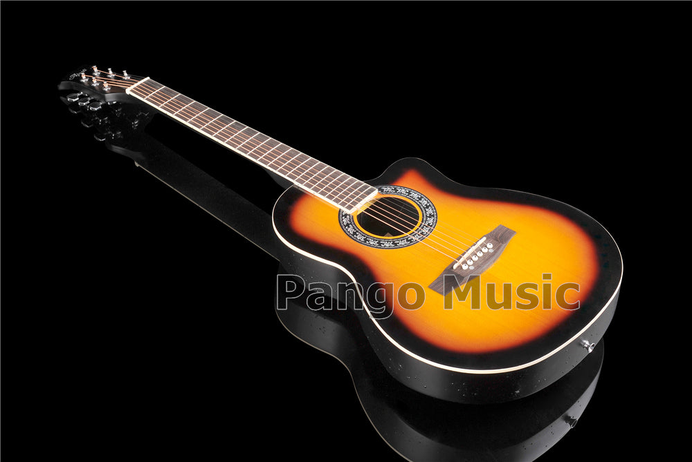 40 Inch Round Back Sunburst Color Acoustic Guitar (PNT-127)