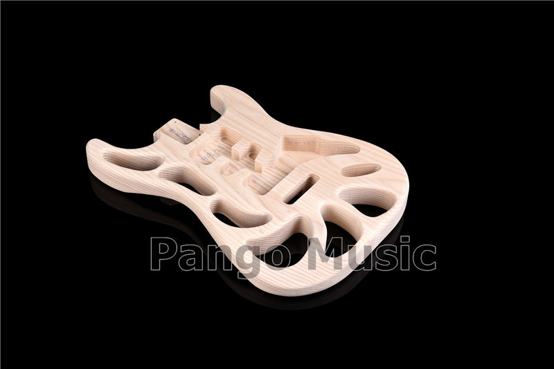 Weight Relief Design Ash Body DIY Electric Guitar Kit (PST-570F, Fast Shipping, Tariff-free)