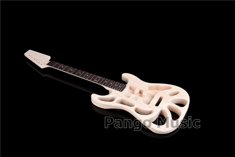 Weight Relief Design Ash Body DIY Electric Guitar Kit (PST-570F, Fast Shipping, Tariff-free)