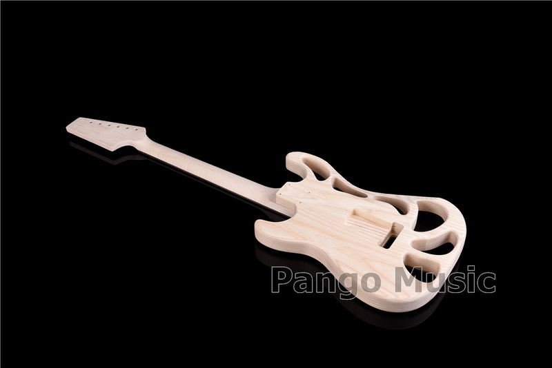 Weight Relief Design Ash Body DIY Electric Guitar Kit (PST-570F, Fast Shipping, Tariff-free)