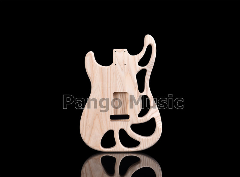 Weight Relief Design Ash Body DIY Electric Guitar Kit (PST-570F, Fast Shipping, Tariff-free)