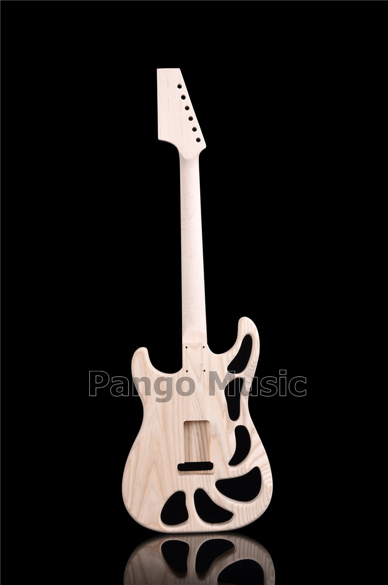 Weight Relief Design Ash Body DIY Electric Guitar Kit (PST-570F, Fast Shipping, Tariff-free)