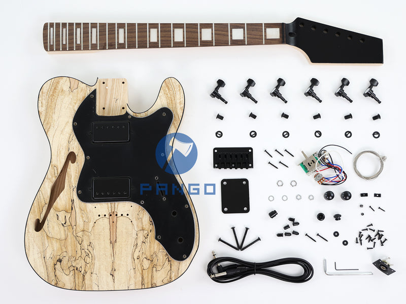 Tele Style Semi Hollow Body DIY Electric Guitar Kit (PTL-001)