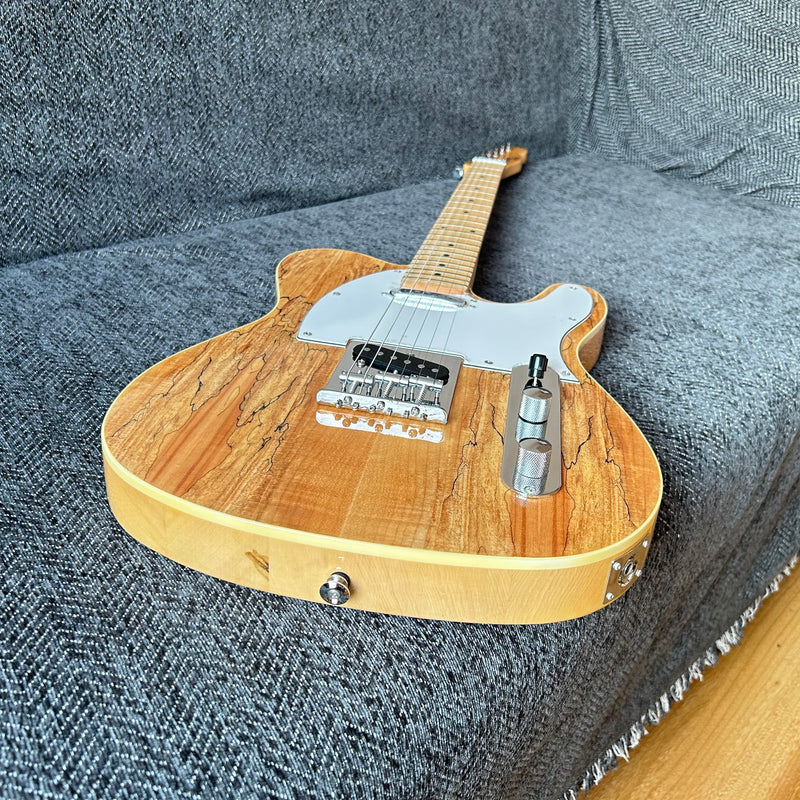 PANGO Music Tele Style Electric Guitar with Spalted Maple Top (PTL-128)