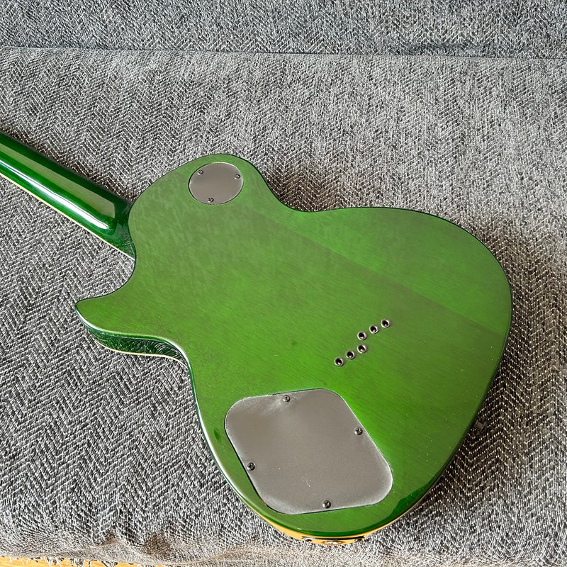 PANGO Music F Hole Electric Guitar with Burl Maple Top (YMZ-210)