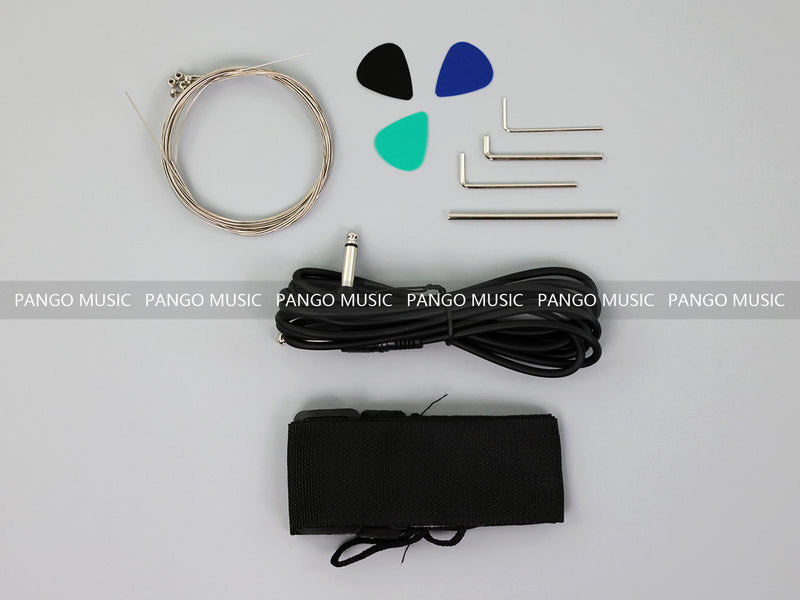 PANGO MUSIC Solid Acrylic Body Headless Electric Guitar (PTH-091)