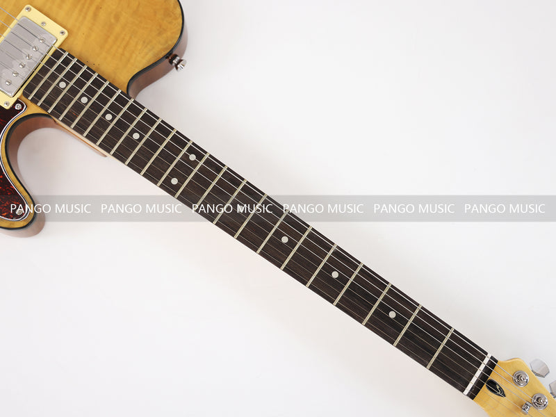 PANGO Tele-Style Semi-Hollow Electric Guitar with Flamed Maple Top (GKS-056)