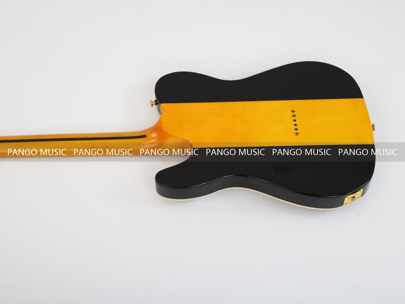 PANGO MUSIC Tele Style Neck-through Electric Guitar with Gloss 3-Tone Sunburst Finish (GKS-048)