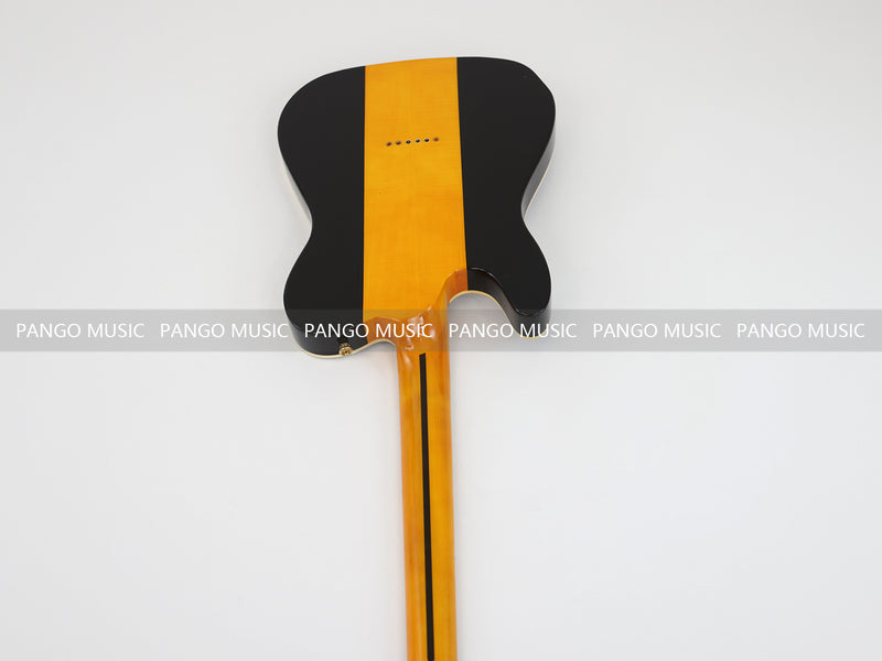 PANGO MUSIC Tele Style Neck-through Electric Guitar with Gloss 3-Tone Sunburst Finish (GKS-048)