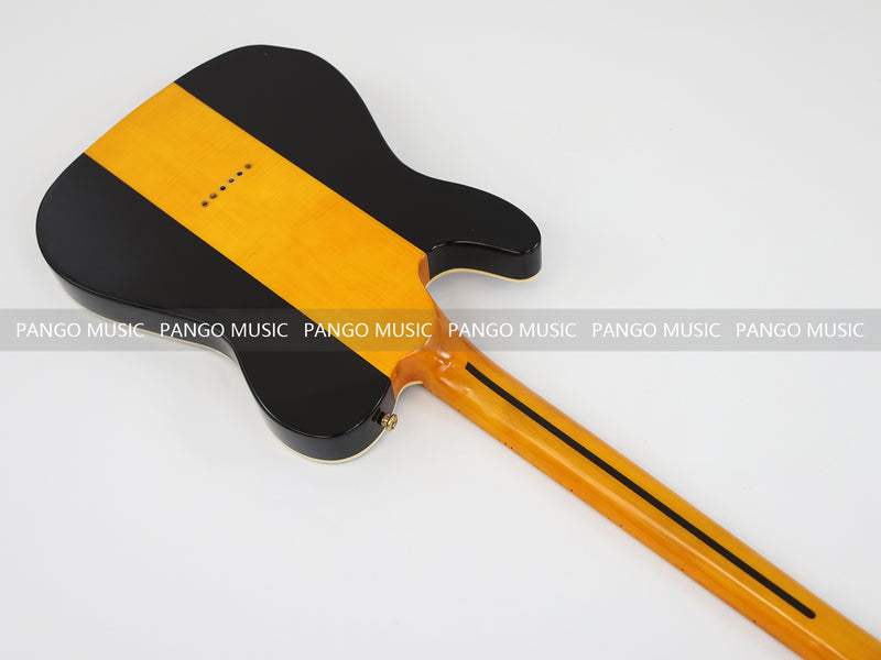PANGO MUSIC Tele Style Neck-through Electric Guitar with Gloss 3-Tone Sunburst Finish (GKS-048)