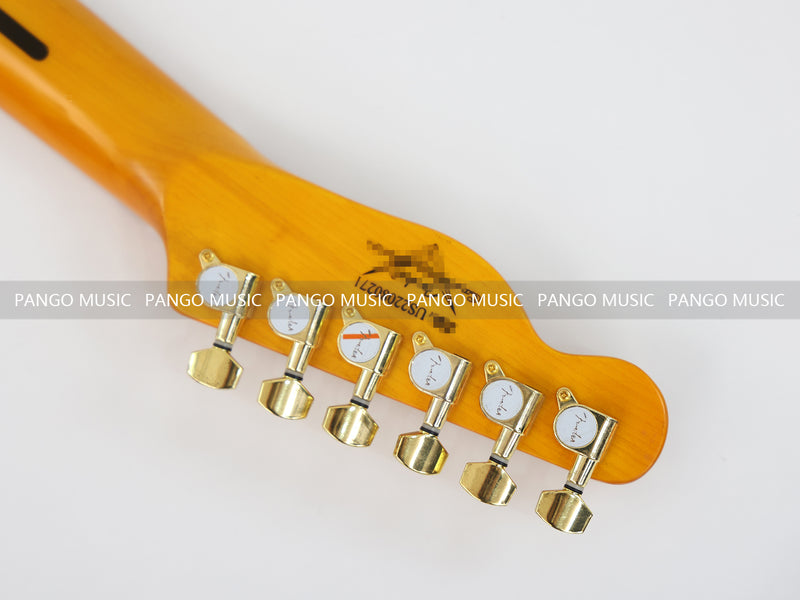PANGO MUSIC Tele Style Neck-through Electric Guitar with Gloss 3-Tone Sunburst Finish (GKS-048)
