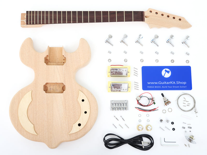 PANGO MUSIC Time Machine Series 6 Strings DIY Electric Guitar Kit (PTM-077X)