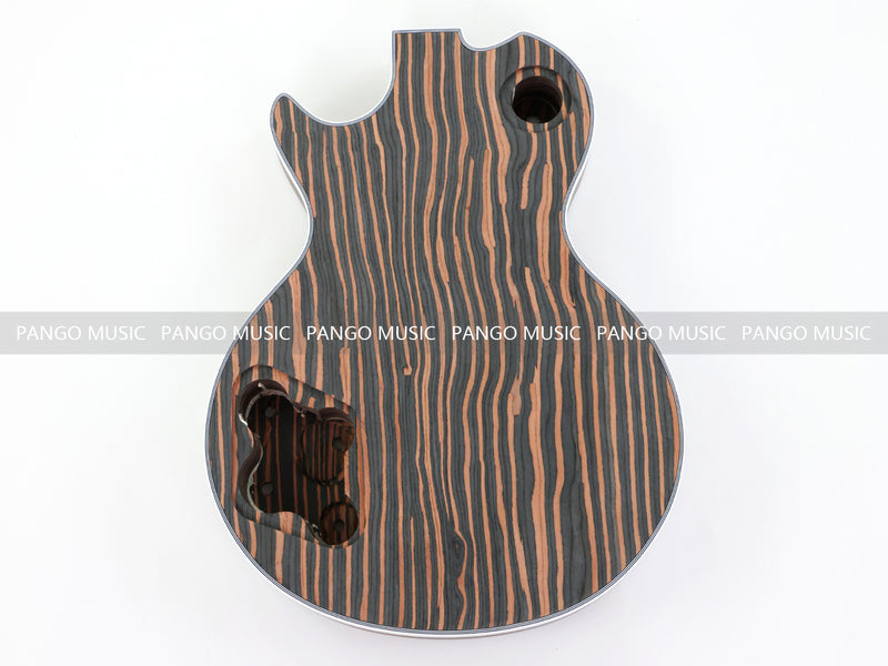 PANGO MUSIC XG Series XLP Custom All Zebrawood DIY Electric Guitar Kit (XLP-002)