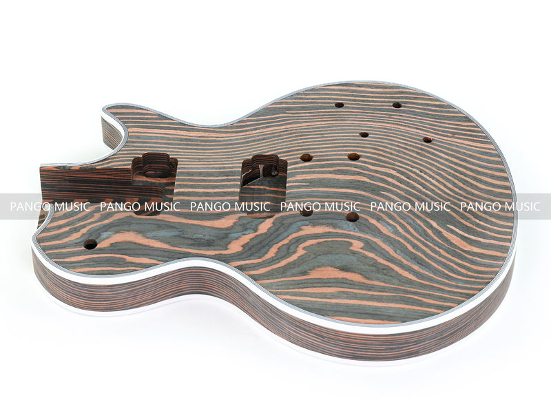 PANGO MUSIC XG Series XLP Custom All Zebrawood DIY Electric Guitar Kit (XLP-002)