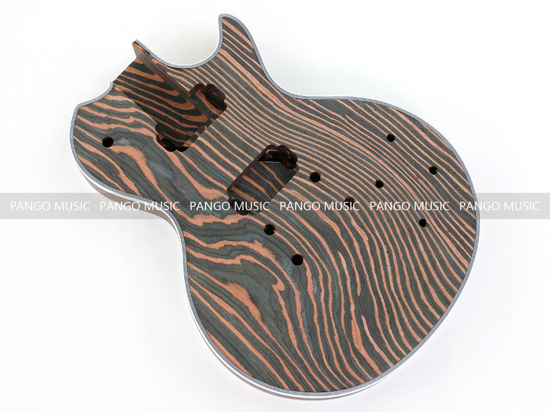 PANGO MUSIC XG Series XLP Custom All Zebrawood DIY Electric Guitar Kit (XLP-002)