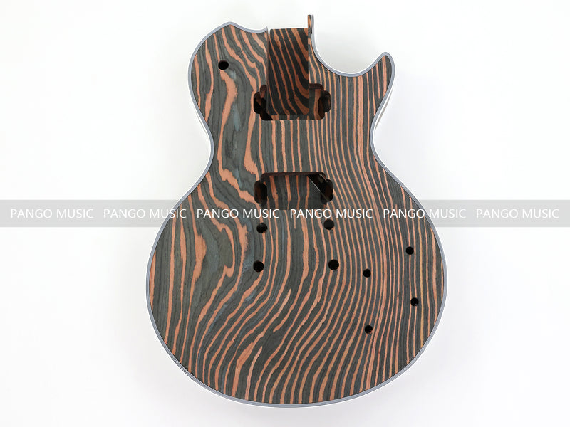 PANGO MUSIC XG Series XLP Custom All Zebrawood DIY Electric Guitar Kit (XLP-002)